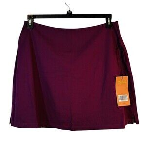 NEW Girlfriend Collective Skort Skirt 2XL Burgandy Tennis Pickleball Golf